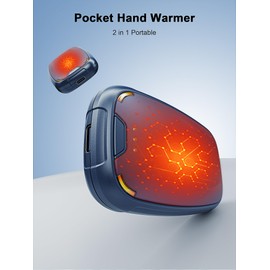 Hand Warmers Rechargeable 2 Pack, Rechargeable Hand Warmer, Pocket Portable Electric Hand Warmer, Reusable Handwarmers, A Winter Christmas Hand-Warming Gift for Work, Camping, Golf, and Hunting