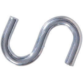 Hardware Essentials 851871 Zinc S-Hooks 0.092" x 3/4"