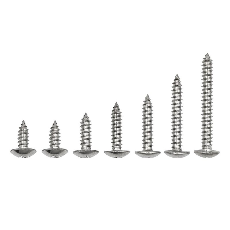 SHUNCHG 20 Pcs Silver M3 x 20mm Self Tapping Wood