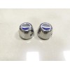 Unbranded Left&Right Boomerang Frame Cover Swingarm Nut Cap For Harley