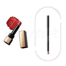 Hera Rouge Clash 3.5g No. 301 Seoul Red + Hera Lip Liner Overblur Lip Pencil Vanilla Cuddle 0.4g Set / 헤라 루즈 클래시 3.5g 301호 서울레드+헤라 립라이너 오버블러 립펜슬 바닐라커들 0.4g 세트