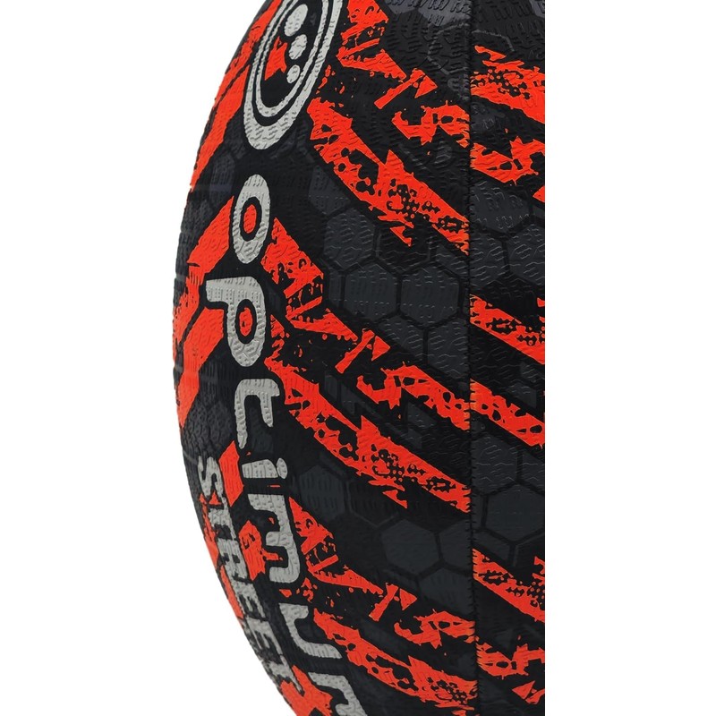 Optimum STREET RUGBY BALL - BLACK/ORANGE - MIDI