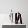 Decorative Bookends for Shelves，Bookends for Heavy Books Resinous Thinker Statue,Book