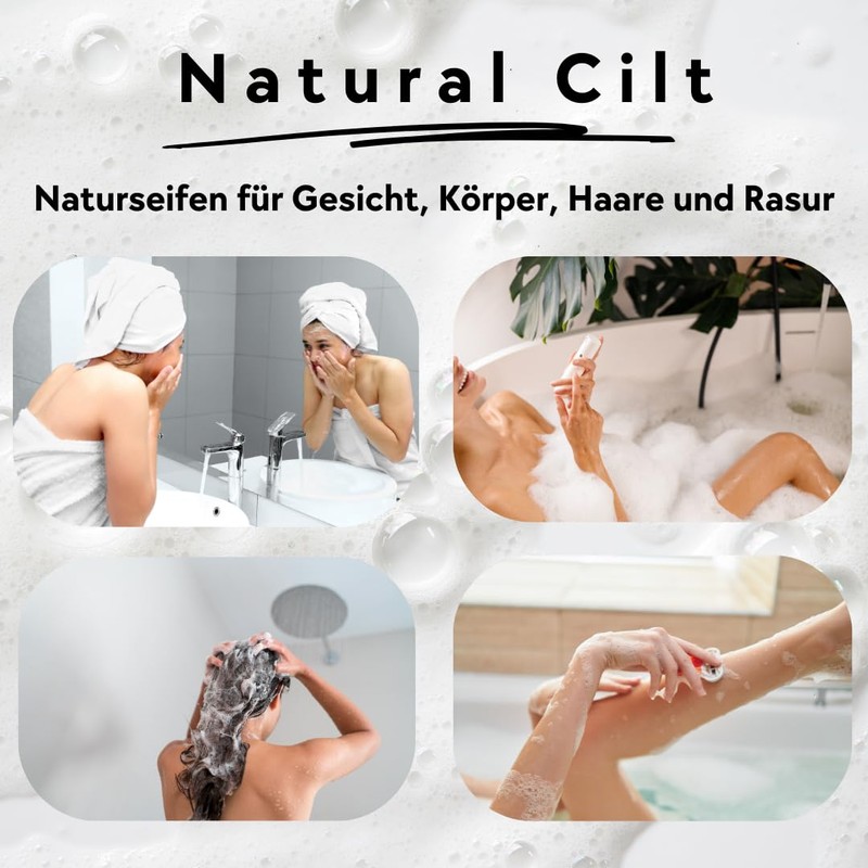 Natural Cilt Chamomile Soap, 100% Natural Soap, Without Harmful Ingredients,