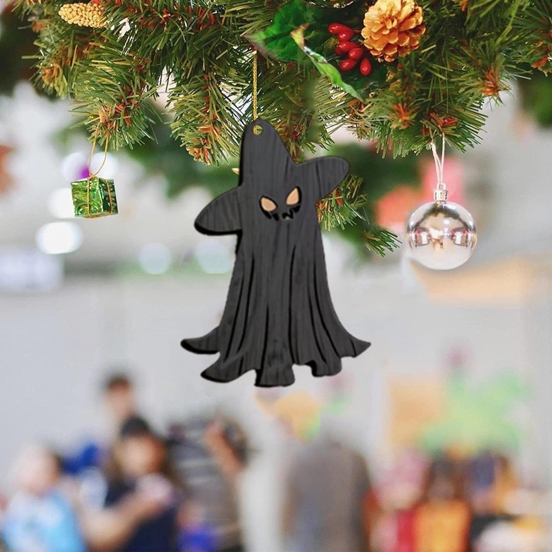 Q-Version Halloween Tree Decoration, 11Pcs Cute Acrylic Pendant, Large Scary