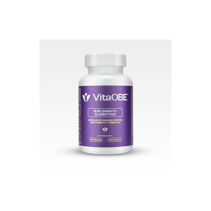 VITAOBE - Multivitamínico con Minerales 60 Cápsulas de Celulosa Vegetal