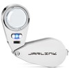JARLINK 40X Jewelers Loupe Magnifier with Metal Construction, LED/UV Illuminated