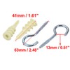uxcell 5Pcs Self Drilling Drywall Anchor 16mm Inner Dia Zinc