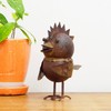 村田屋産業 置物 オブジェ メタル パンクバード 小 約12×7×15cm ブロンズ 4731