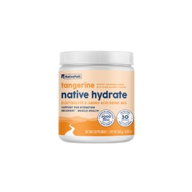 NativePath Native Hydrate, Zero Sugar, Electrolytes Powder with BCAAs, Tangerine Hydration, Keto & Paleo Friendly, 30 Servings
