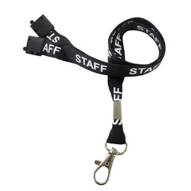 Customcard ltd. StaffBlack Staff Visitor Polka Dot Lanyards