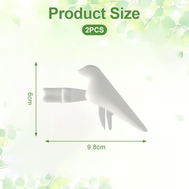 Kinretixia 2 pieces bird design plant propagation station, plant support for cuttings, shoots, stems and sprouts, plant stem support, plant propagation aid