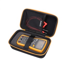 RLSOCO Carrying Case for Fluke 15B+/17B+/117/107/115/116/101/179/106/113/177/114/178/233 Digital Multimeter and more - Yellow Zip (With DIY Foam)