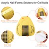 200 PCS Nail Forms for Builder Gel, AHIER Self-adhesive Nail