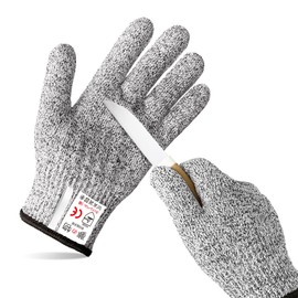 Dream Item, Children's Work Gloves, Cut Resistant Level 5, Blade Proof, Cut-proof, Cut-proof, Anti-Cut, High Strength HPPE for Farm Work, DIY Carpentry, Clam Hunting, Outdoors, Safety Protection for Kids