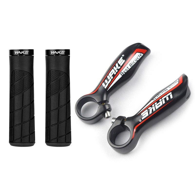 22.2mm Anti-slip Bicycle Handlebar Grips with Bar Ends