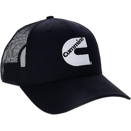 Cumins Diesel Engines Black & White Snapback Mesh Cap/Hat
