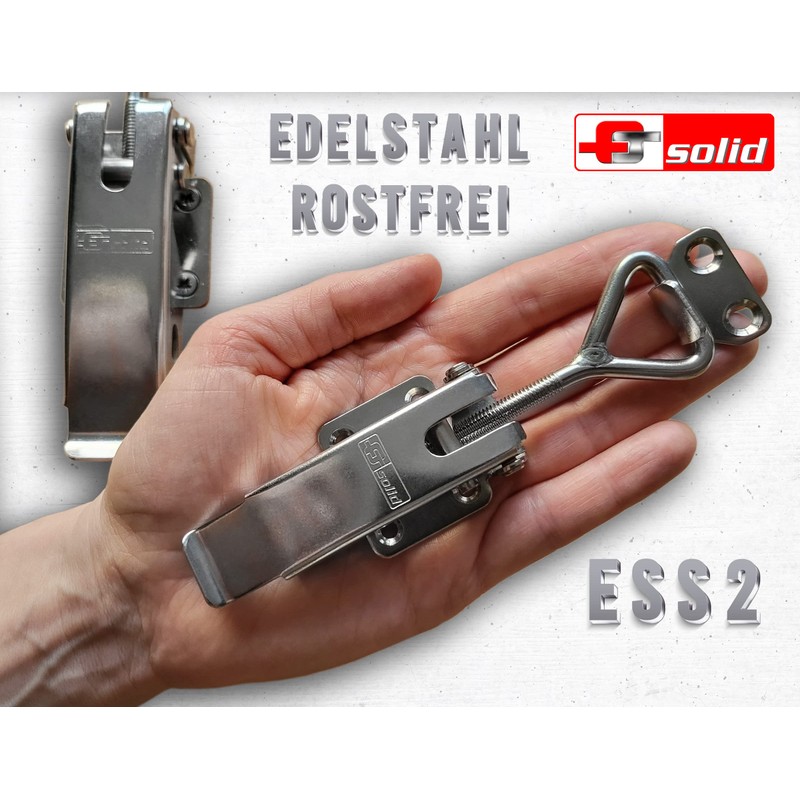 FTsolid ESS2 Adjustable Stainless Steel Toggle Lock Crate Lock Rustproof