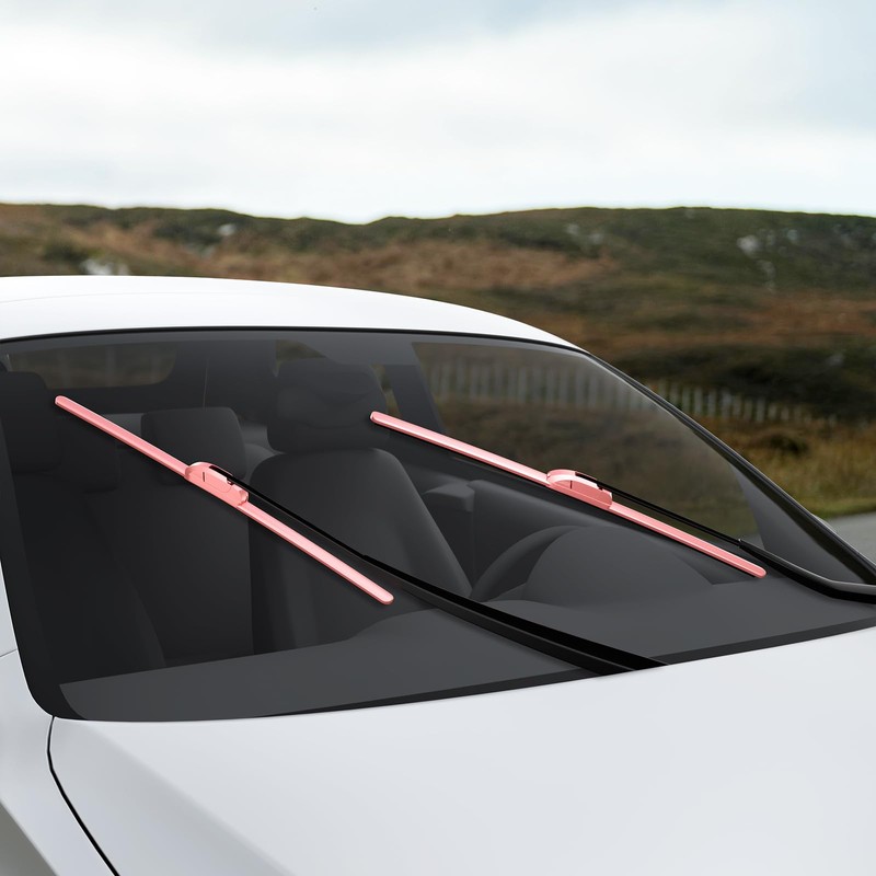 OEM QUALITY 26" + 19" PARRATI Premium All-Season Pink Windshield