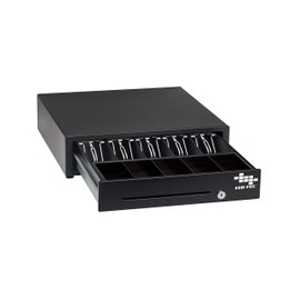 EOM-POS Cash Register Money Drawer. Compatible with Square [Receipt Printer Required]. Includes Built in Cable to Connect to Receipt Printer. (Printer Driven)