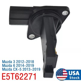 Unbranded Mass Air Flow Sensor PE01-13-215 / E5T62271 For Mazda 3 6 CX-5 2.0L 2.5L I4 GAS