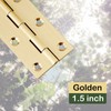 HGHN 8 Pcs Solid Brass Hinges, Jewelry Box Hinges, Small