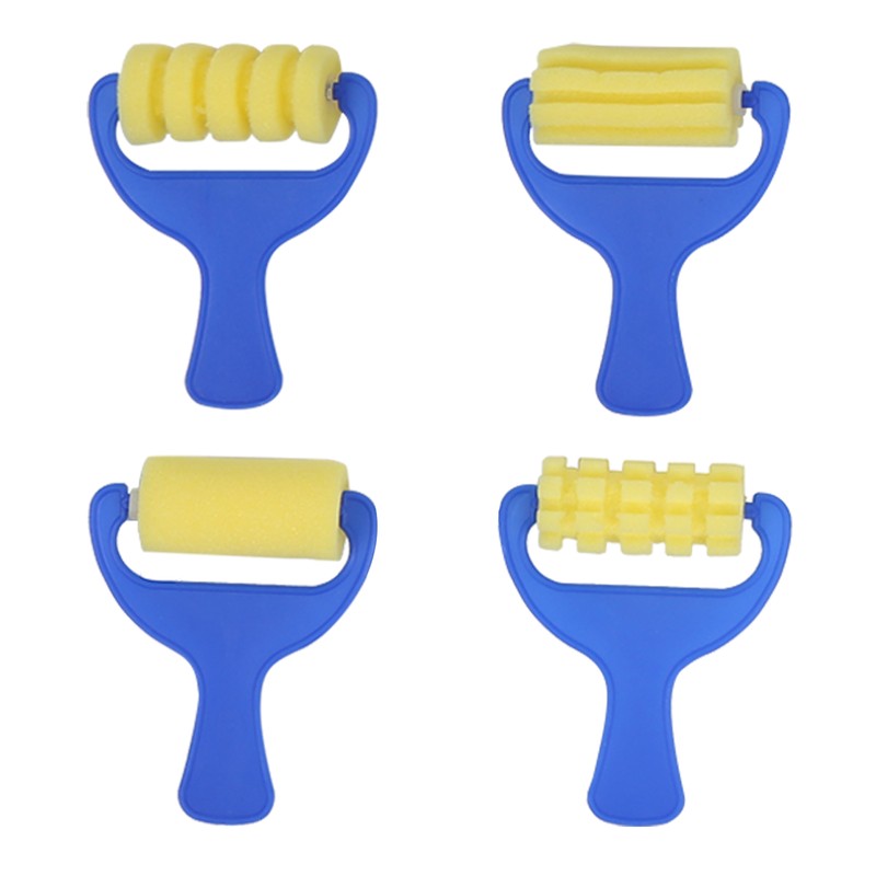 36Pcs Graffiti Tool Roller Sponge Brush Kit Stamps Antifouling Clothes