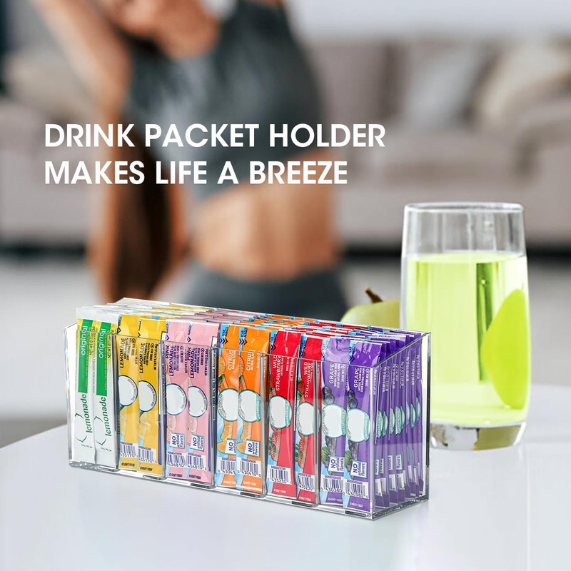 AIEVE 2 Pack Drink Packet Organizer