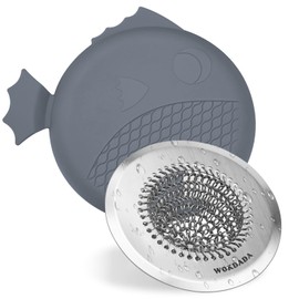 Kitchen Sink Drain Strainer, Flexible Sink Strainer with Stopper, 304 Stainless Steel Anti-Rust Mesh Sink Strainer, Wokdada Revolutionary Clog-Free Food Catcher for Garbage Disposal