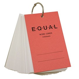 Equal Word Cards, 5 X/3 Size Solid [Pink] p319d