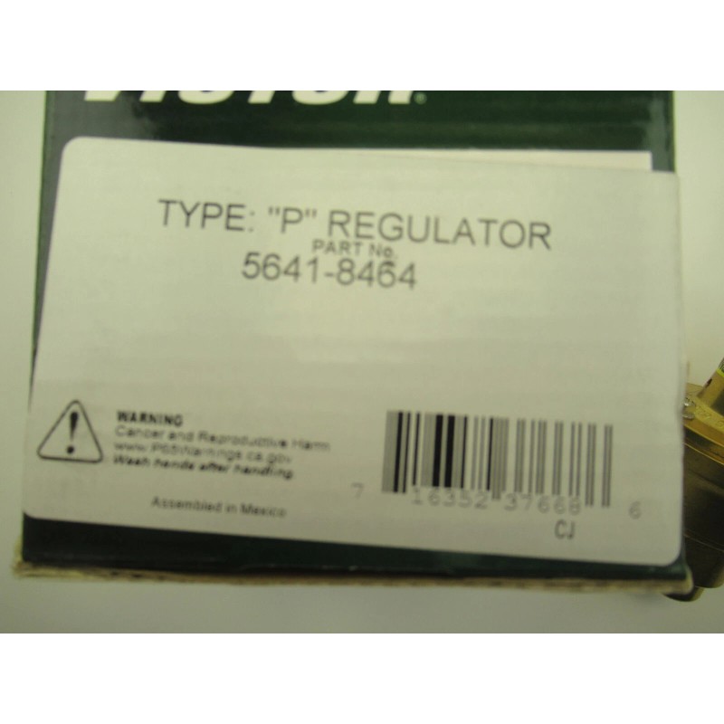 Victor Meco 5641-8464 Type P Series Brass Pressure Regulator