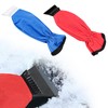 BDSHUNBF 2Pcs Ice Scraper Mitten for Windscreen,Ice Scraper with Glove,