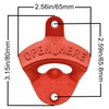 Luwanburg Red Cast Iron Bottle Opener Wall Mounted Beer Cap
