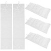 Beaupretty 5PCS Clear Wig Storage Bag with Hook for Hair
