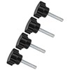 CoCud M5 x 25mm Male Thread 30mm Header Plastic Thumb