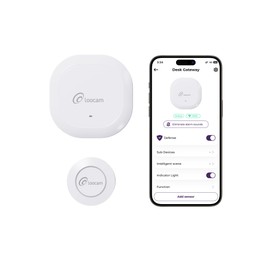 Loocam Smart Button, Zigbee Connection, Wireless Mini Zigbee Button Versatile Control Button for Sensor, 3 Trigger Modes, Scene Settings, Emergency Button, Long-Life Battery for Smart Home Devices