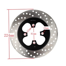 RedCap Rear Brake Rotor for RPS Hawk 250 (Carbureted) X-Pro Hawk 250 Raven BSR250 250cc XMoto X88