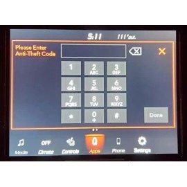Dodge UAS/UAQ 4C Radio Unlock Code Anti-Theft Ram, Jeep, Dodge, Chrysler 8.4 Uconnect
