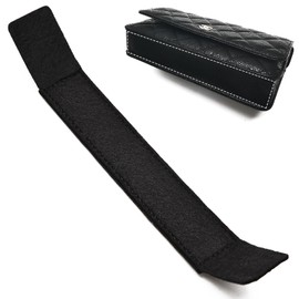 QIUTIMIY Leather Wallet WOC Base Shaper Chain Protector Film, Leather Anti-Wear Padding Inner Padding Suitable Inner Padding (Black, Felt Base Shaper 10 x 1.2 Inches)