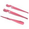 Savadicar 3-Piece Pink Windshield & Rear Wiper Trim Set for
