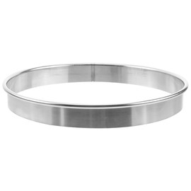 iplusmile Stainless Steel Pizza Saucing Ring Molds Baking Muffin Cutter, 7" Ring for 8" Pizza