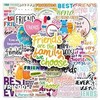 50 Pcs Friendship Stickers for Kids Teens Adults Boys Girls