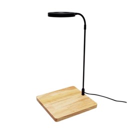 LED Aquarium Light 360 Degree Full Spectrum LED Light with Bamboo Board 10W Nano Fish Tank Light USB Powered Flat Nano Aquarium Light Bett a Fish Tank Light for Plant Growth