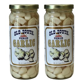 Old South Pickled Garlic (2 Pack) bundled with 4 count Lara's Gourmet Passion coasters