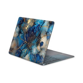 Skins4u Laptop Sticker, Notebook Skin Screen Protector, Silk Matt, Scratch-Resistant, Bubble-Free, Self-Clinging Vinyl Film, Removable Without Residue, 10 to 17 Inch Laptops (Golden Fantasy, 42.0 x