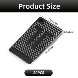 20 Pcs Plastic Wedges, Furniture Levelers Pads, Flexible Rubber Table Leveling Shims, Rubber Leveling Wedges, Glazing Packers Spacers, for Home Improvement Level Wedges, Cabinet Shims (Black)