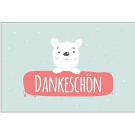 Pack of 4 Premium Thank You Cards (Folding Cards) with 4 Envelopes, Thank You, Cards, Thank You Cards, Wedding, Birth, Baby, Christening, Farewell, Birthday, Anniversary