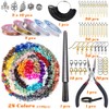 HONGTEYA 28 Colors Crystal Jewellery Making Kit with 1630 Pcs