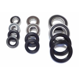 All Powersports Drivetrain Warrior YFM350 YFM350X All Front Rear Wheel Axle Bearings and Seals 1987 - 2004