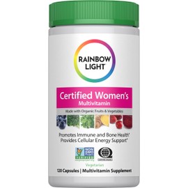 Rainbow Light Multivitamin for Women | 120 Capsules | with Organic Fruits and Vegetables | Vegetarian, Non-GMO